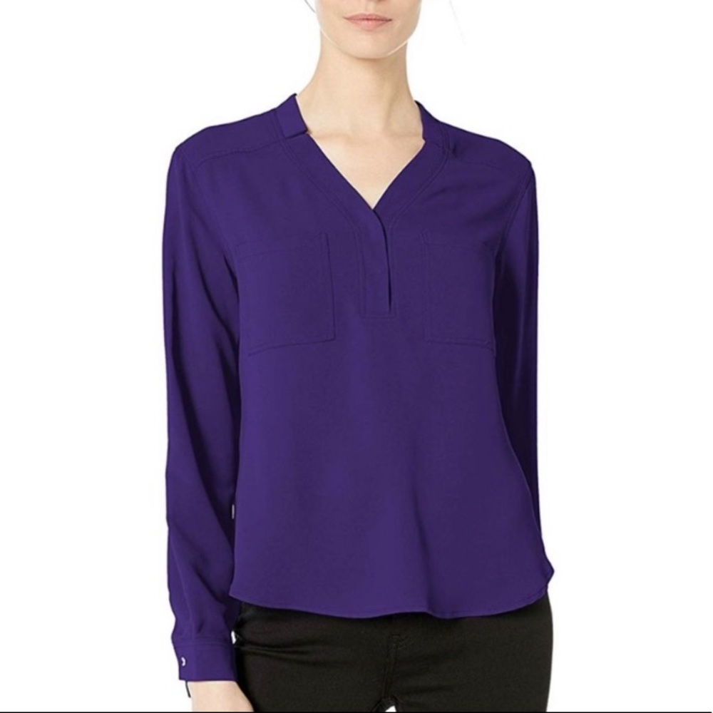 NWOT Nine West Purple blouse